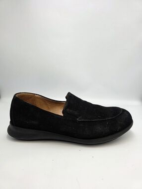 Samuel Hubbard Freedom First Black Suede Slip-On Loafers Shoes Sz 8 US / 39 EU